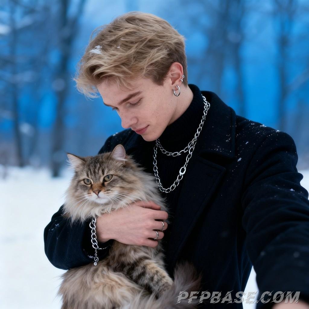 Image 5: warmth in snow, car nap, selfie with cat, bed plushies, park stroll, bathroom selfie