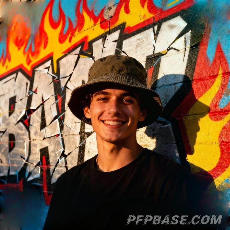 Image 2: male head, cliff, city, forest, dream, graffiti