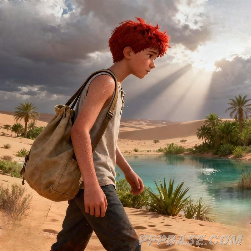 Image 1: boy, mountain peak, graffiti wall, forest, stone circle, night bridge