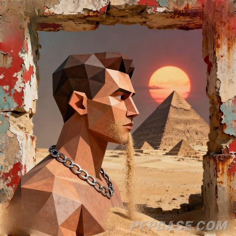 Image 1: man, portrait, cool vibe, unique style, enigmatic, urban