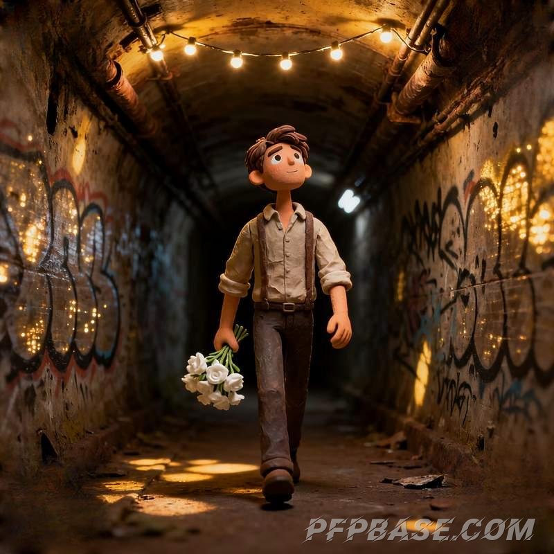 Image 6: man, cliff, urban night view, wasteland, subway tunnel, alpine tundra