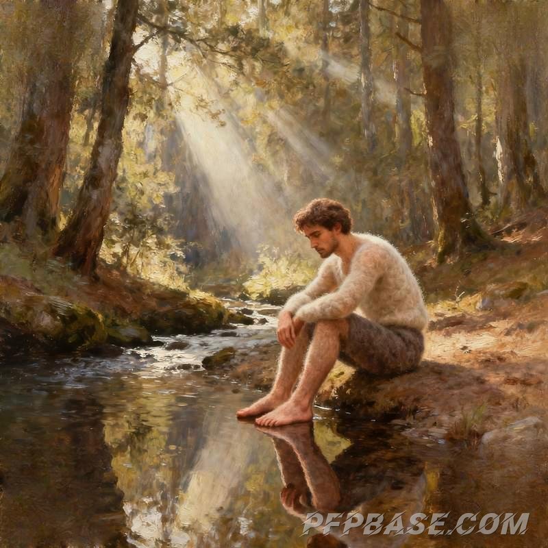 Image 5: man, grassland, volcano, forest, nebula, glacier