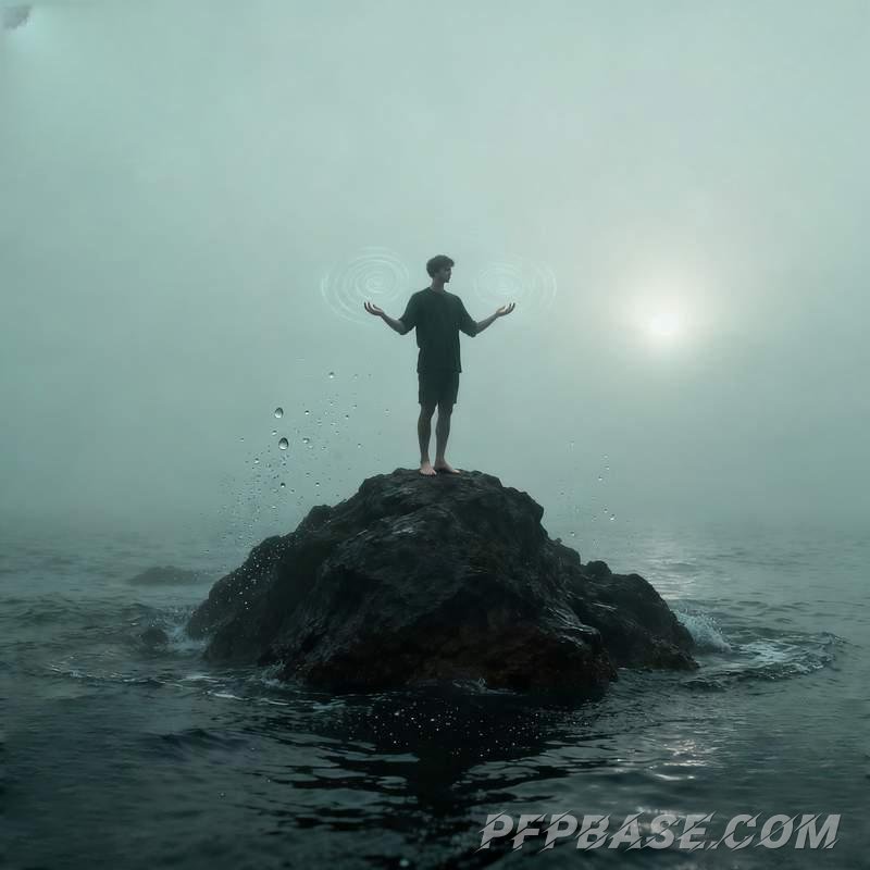 Image 8: handsome male profile, cliff at dusk, data galaxy, rainforest stream, snow mountain storm, graffiti