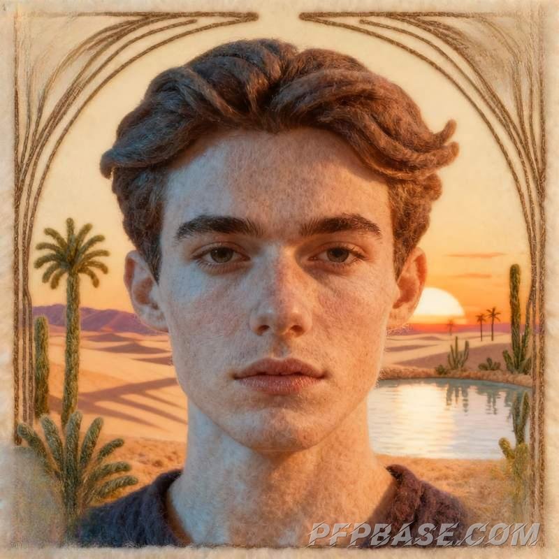 Image 7: young man, cliff at dusk, morning mist in forest, graffiti corner, coastal storm, desert oasis