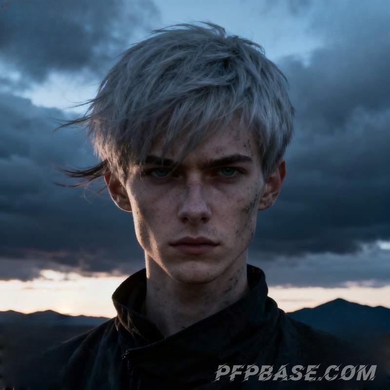 Image 4: wasteland youth, industrial alienation, ice crystal mirage, cliffside silhouette, parched riverbed,