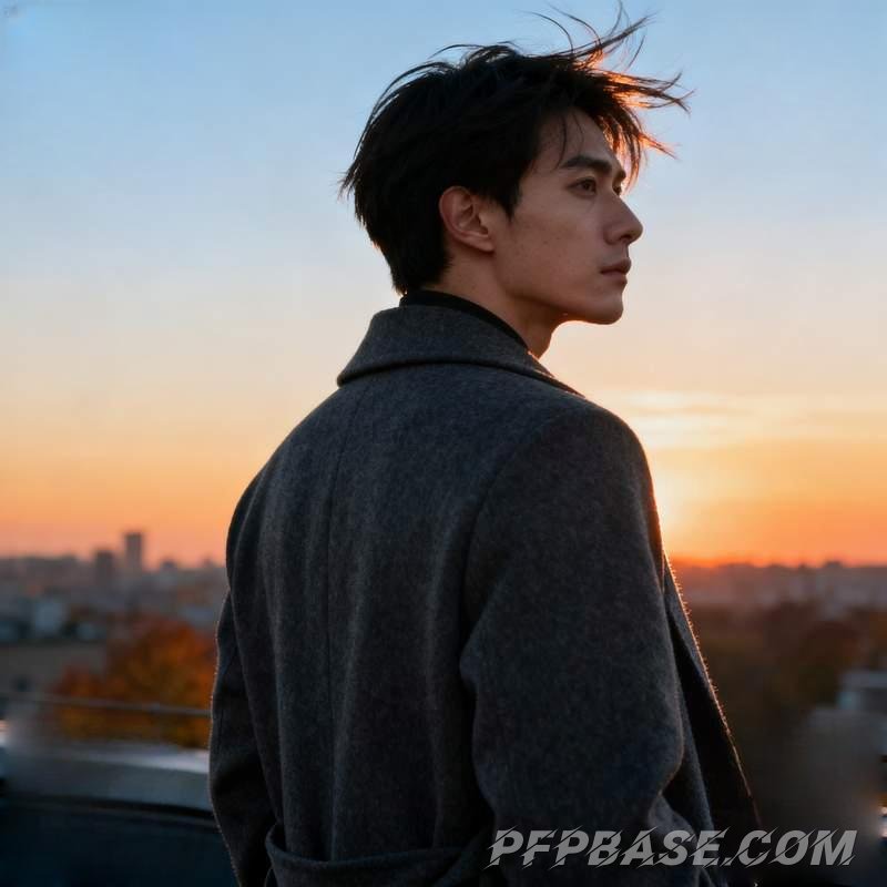 Image 8: male avatar, aloof charm, urban rooftop, ruins graffiti, modern art gallery, highland moor