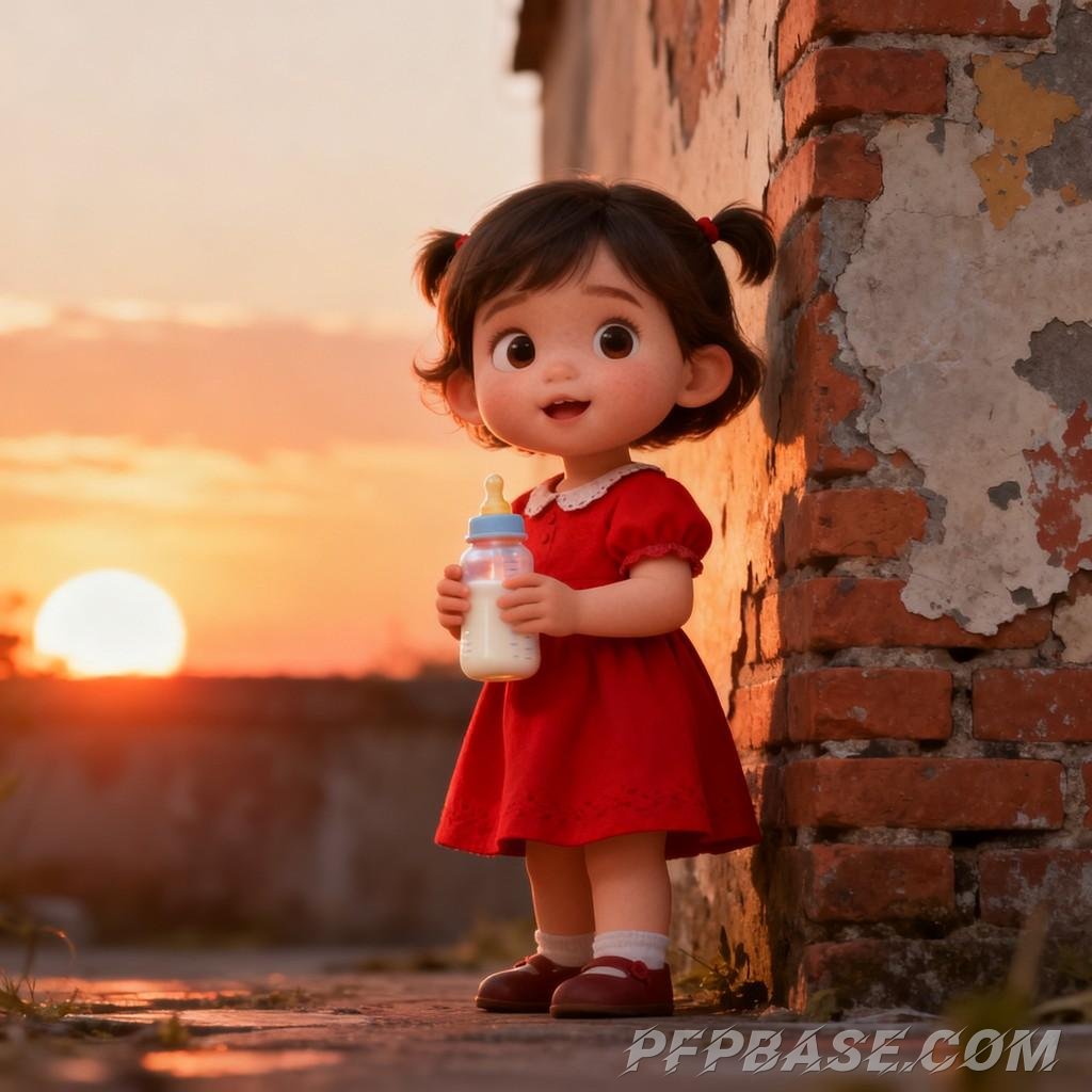 Image 1: little girl, growing up, nostalgia, vintage, warmth