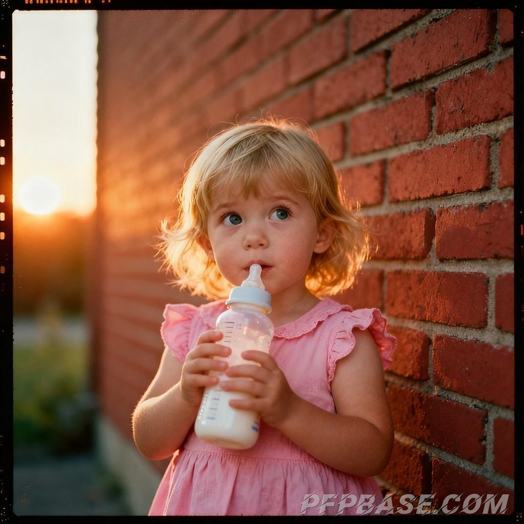 Image 3: little girl, growing up, nostalgia, vintage, warmth