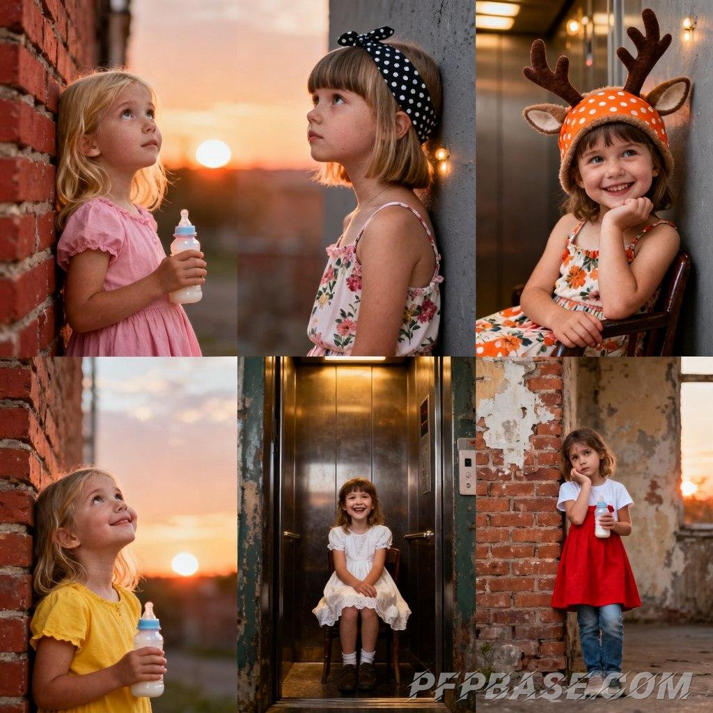 Image 6: little girl, growing up, nostalgia, vintage, warmth