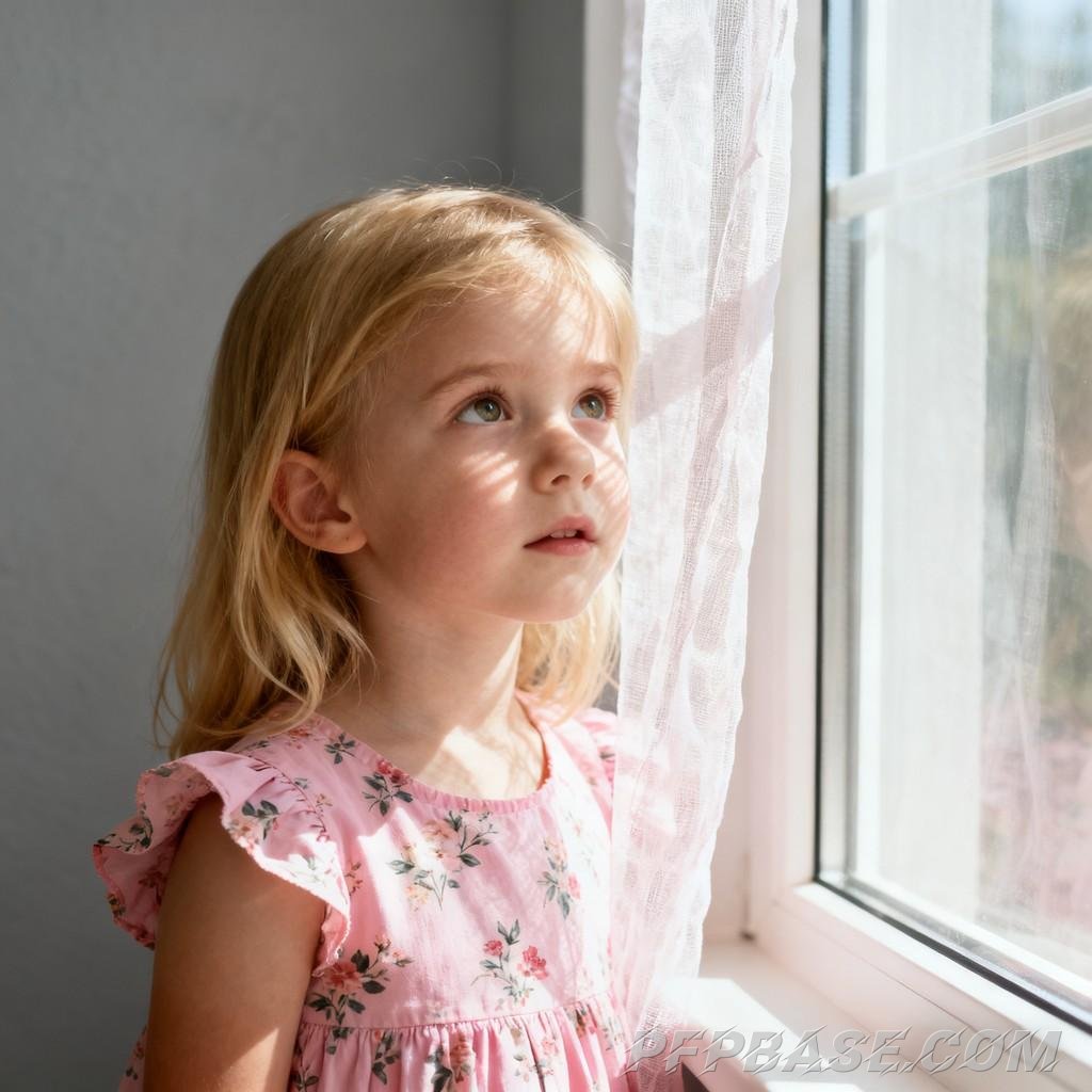 Image 8: childlike wonder, dreamy, serene, focused, innocent