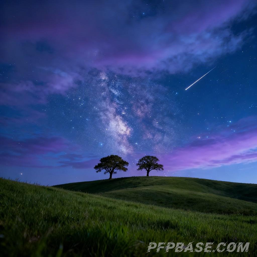Image 2: dreamy, starry sky, tranquility, night, romance