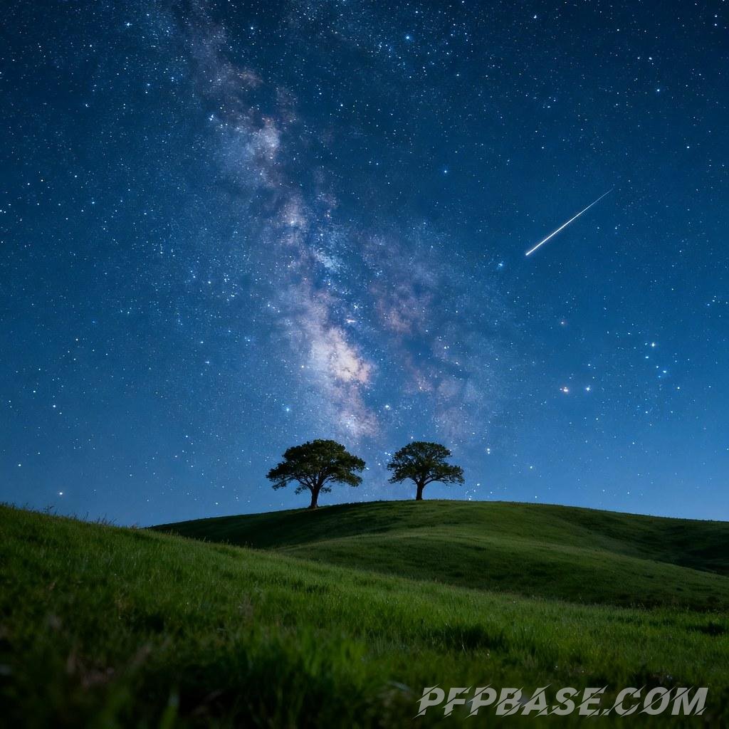 Image 3: dreamy, starry sky, tranquility, night, romance