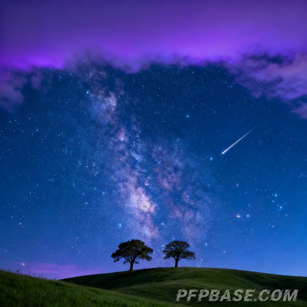 Image 4: dreamy, starry sky, tranquility, night, romance