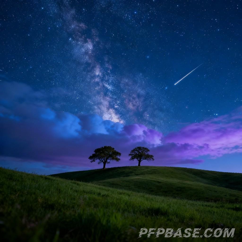 Image 8: dreamy, starry sky, tranquility, night, romance