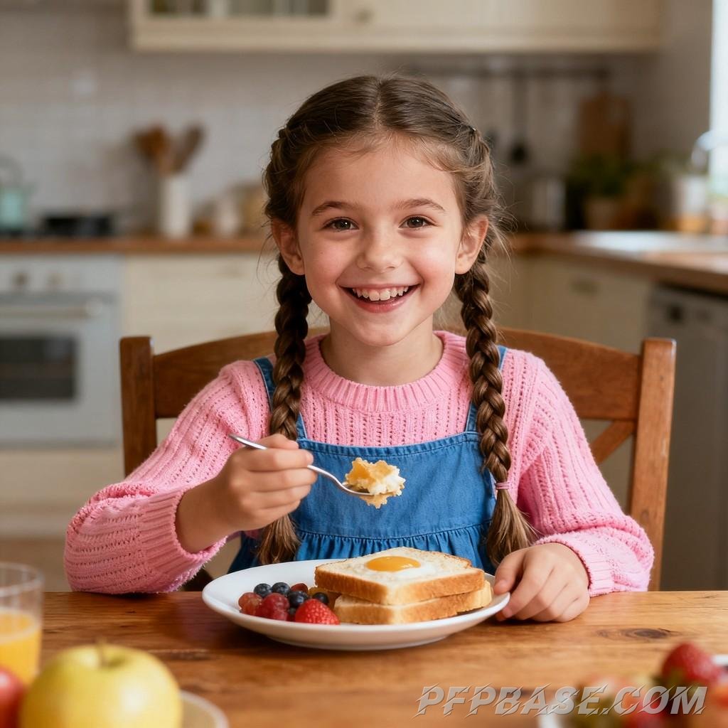 Image 3: lively, adorable, little girl, nature, harmony