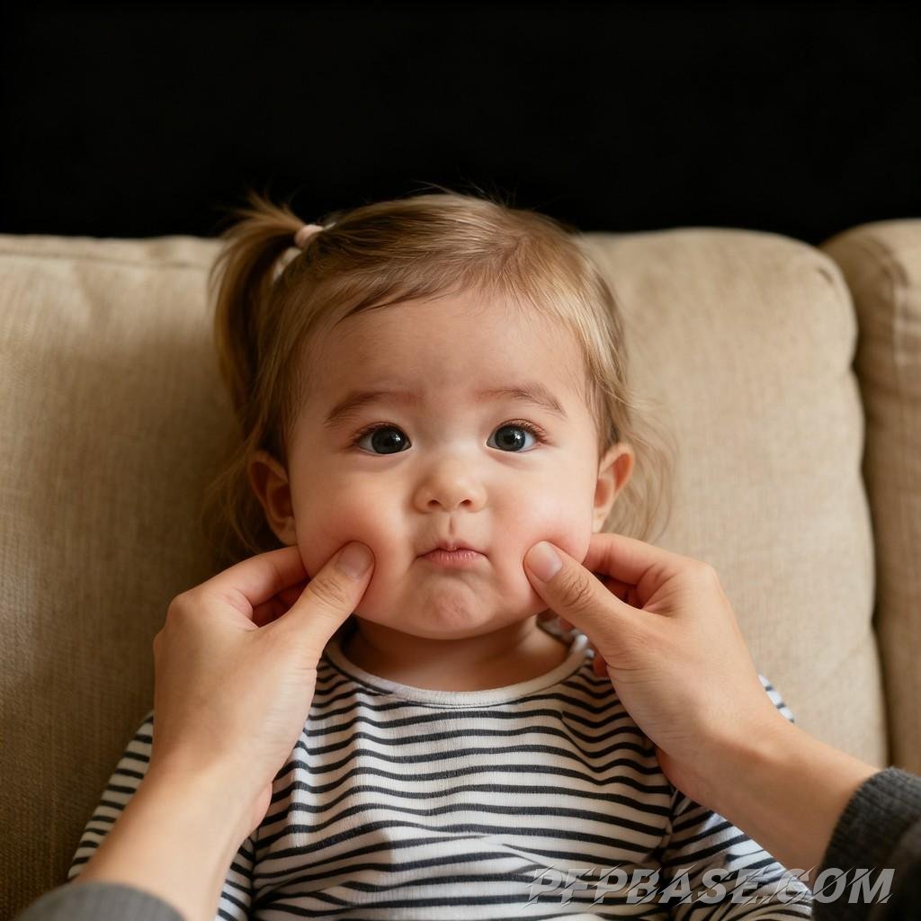 Image 7: cozy, adorable, baby, young girl, portrait