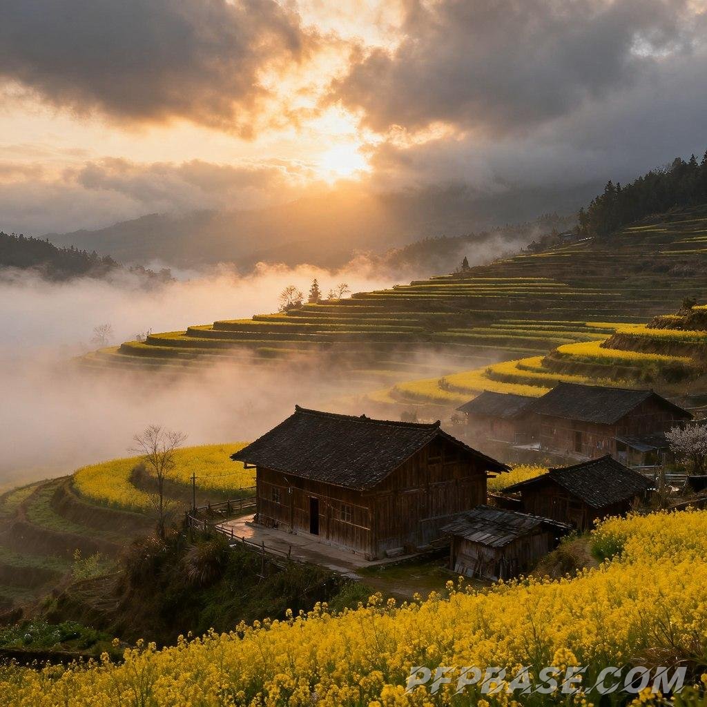 Image 2: pastoral, poetic, serene, natural, harmonious