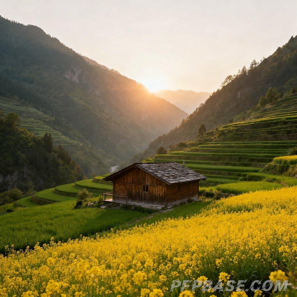 Image 4: pastoral, poetic, serene, natural, harmonious