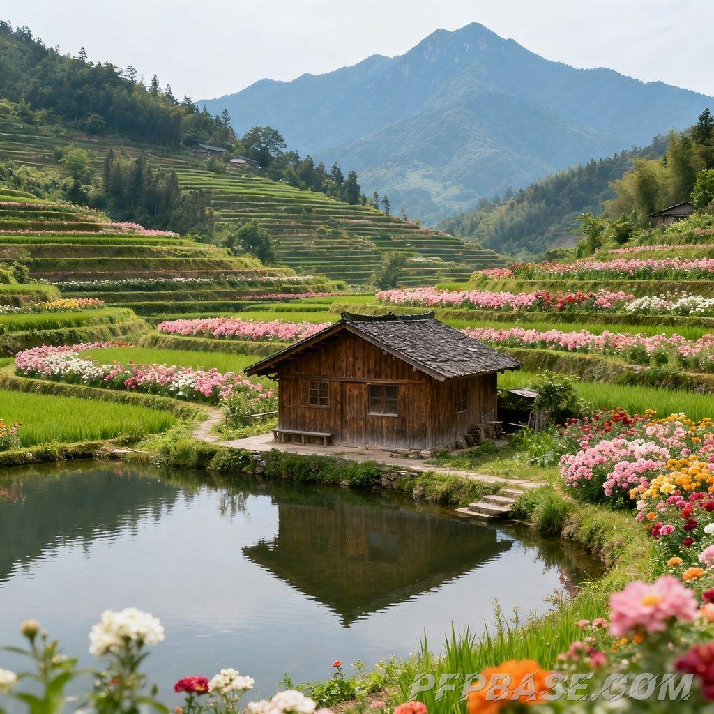 Image 7: pastoral, poetic, serene, natural, harmonious