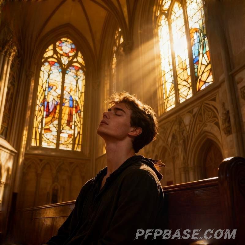 Image 4: cliff at dusk, neon crystal, morning mist forest, church light and shadow, floating in starry sky, g