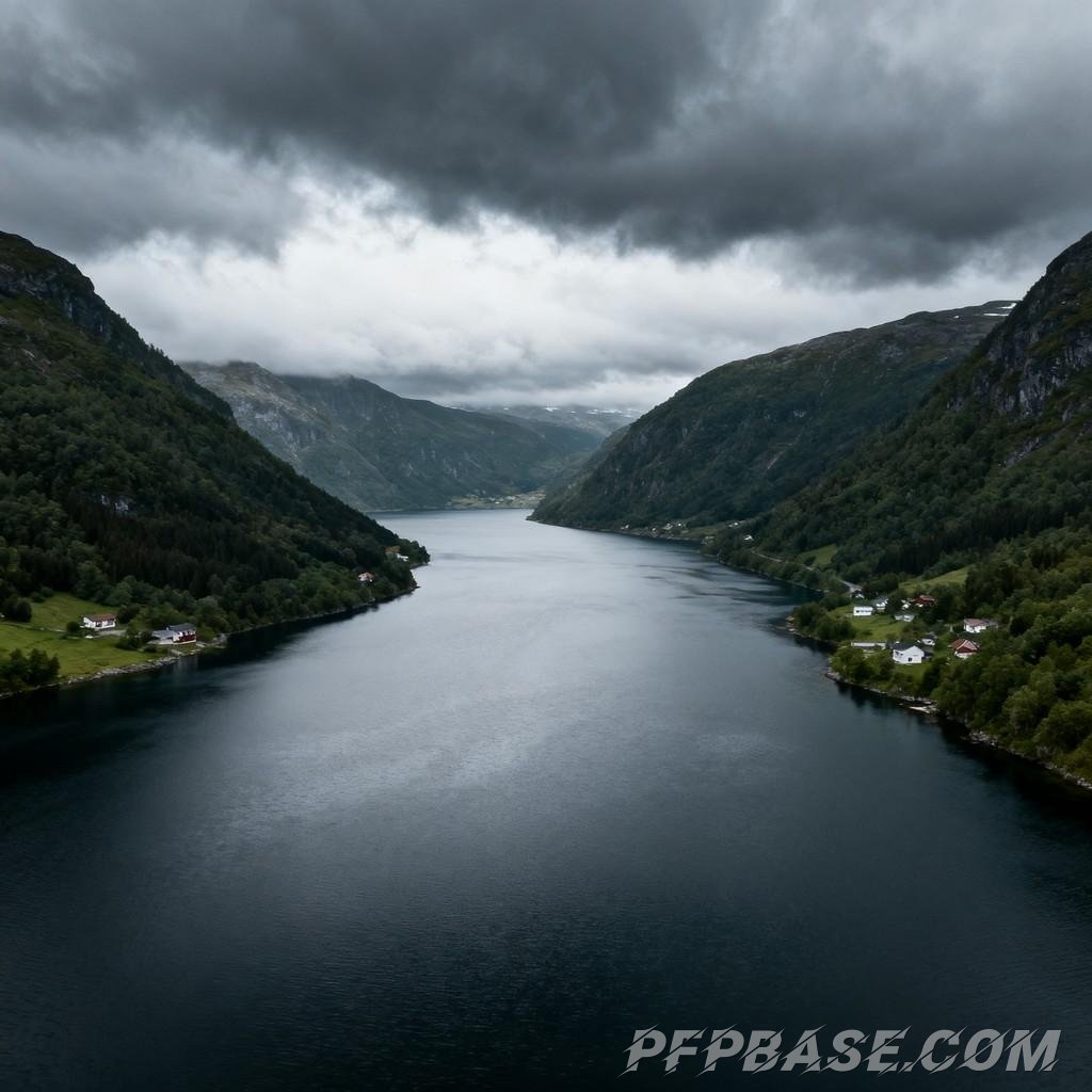 Image 7: Nordic, fjord, tranquility, vastness, poetic essence