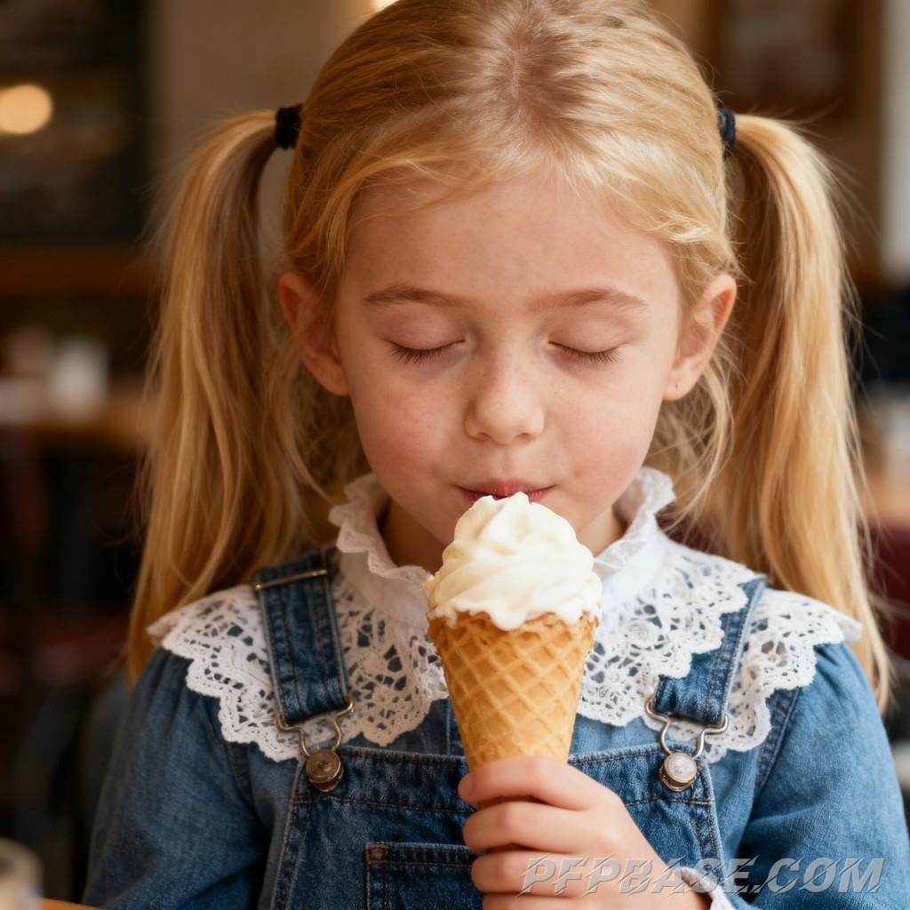 Image 1: childlike innocence, warmth, joy, focus, curiosity