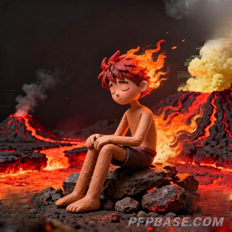Image 5: male avatar, anime boy, expressive face, natural scenery, emotional vibe