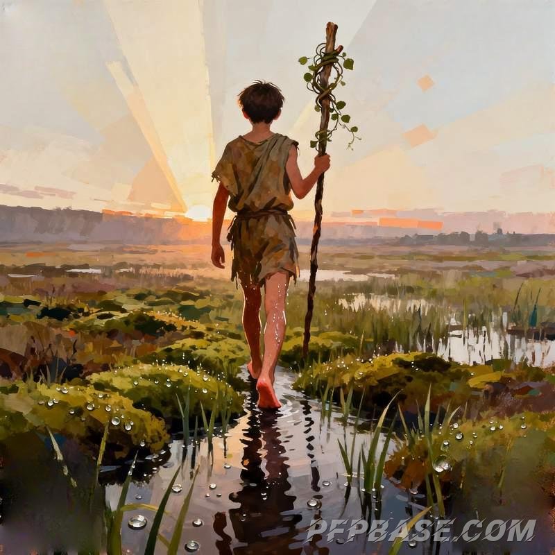 Image 7: male avatar, anime boy, expressive face, natural scenery, emotional vibe