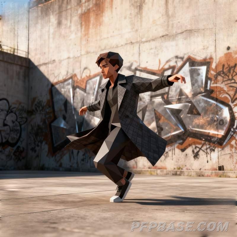 Image 4: trendy guy, unique avatar, city night view, autumn forest, graffiti subway, virtual geometry