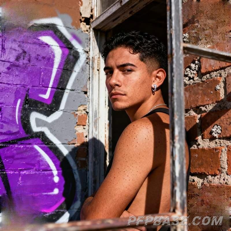 Image 1: man, coastline, city night view, snowy mountain stream, forest morning mist, graffiti wall