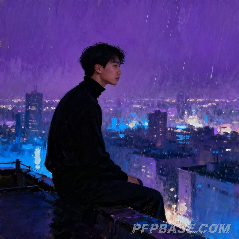 Image 10: man, coastline, city night view, snowy mountain stream, forest morning mist, graffiti wall