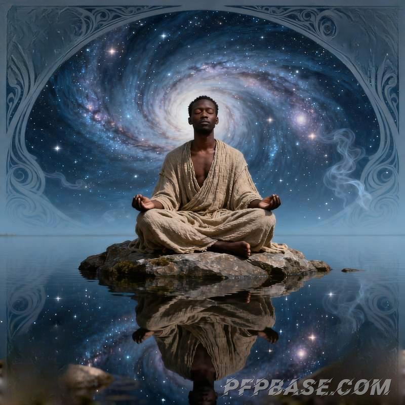 Image 12: man, coastline, city night view, snowy mountain stream, forest morning mist, graffiti wall