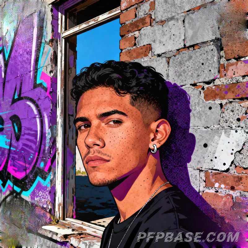 Image 15: man, coastline, city night view, snowy mountain stream, forest morning mist, graffiti wall