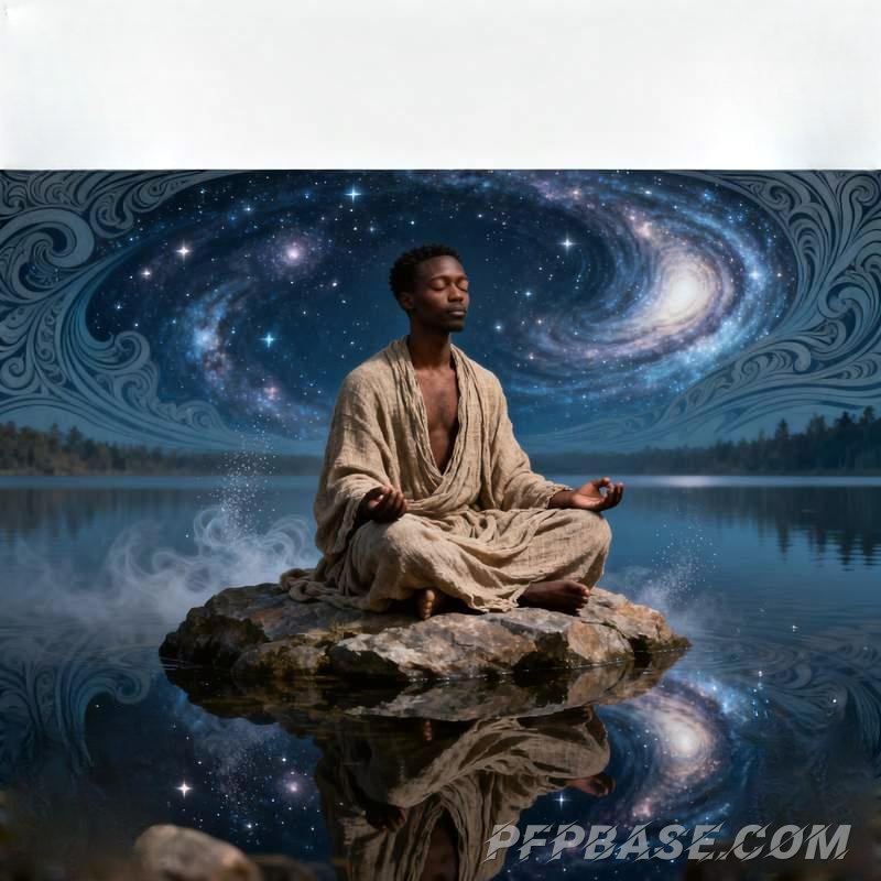 Image 19: man, coastline, city night view, snowy mountain stream, forest morning mist, graffiti wall