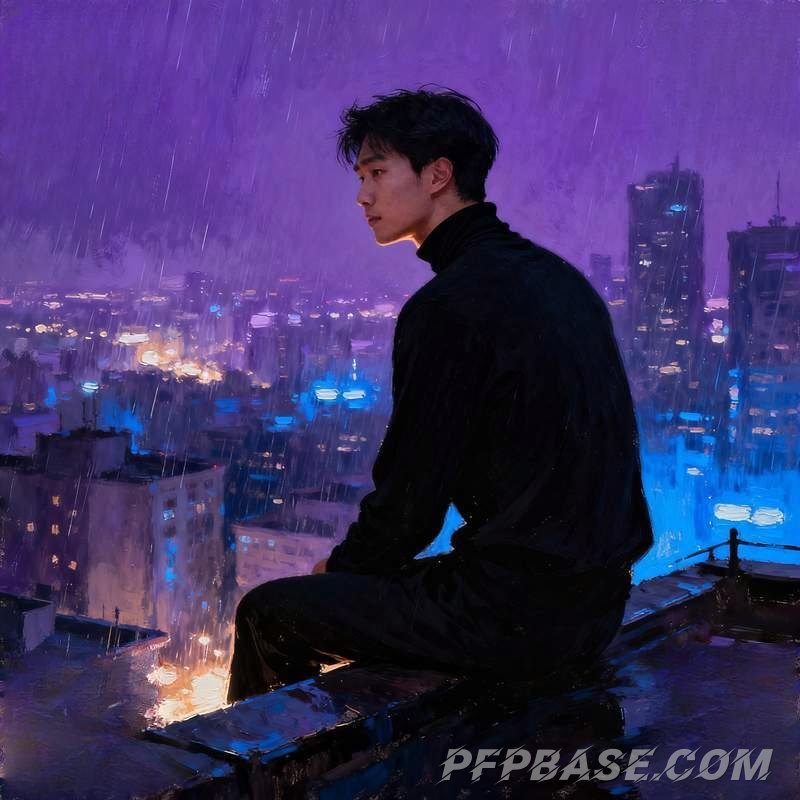 Image 8: man, coastline, city night view, snowy mountain stream, forest morning mist, graffiti wall