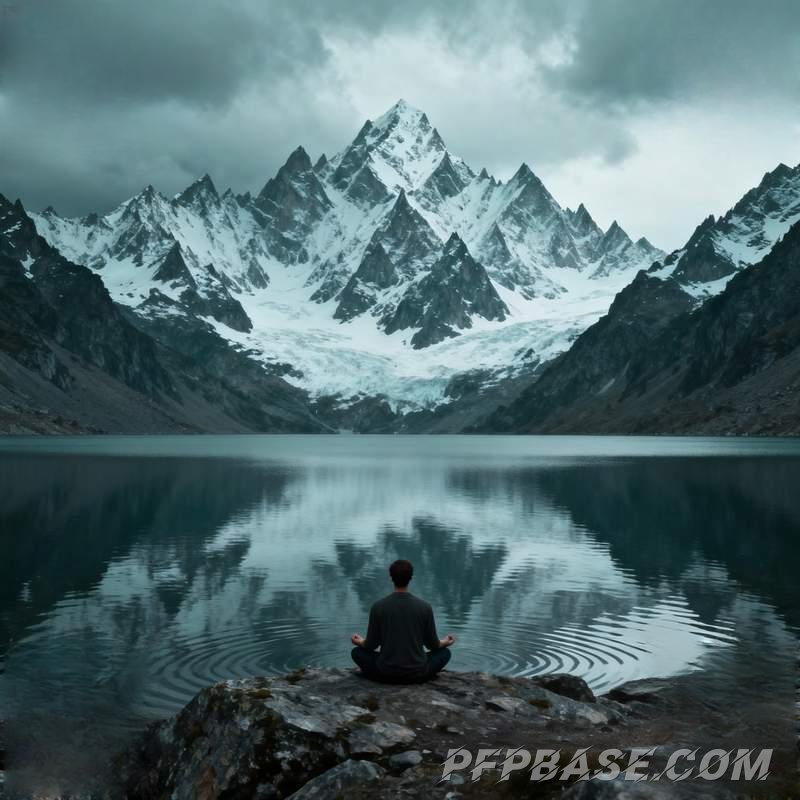 Image 1: cold-hearted guy, cliff storm, nordic forest, graffiti city, mountain meditation, industrial ruins