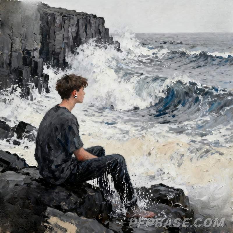 Image 6: cold-hearted guy, cliff storm, nordic forest, graffiti city, mountain meditation, industrial ruins