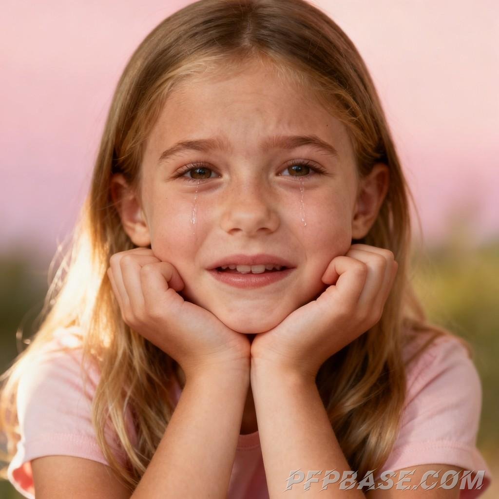 Image 3: sweet smile, silly face, intently munching cookie, side profile grin, savoring ice cream
