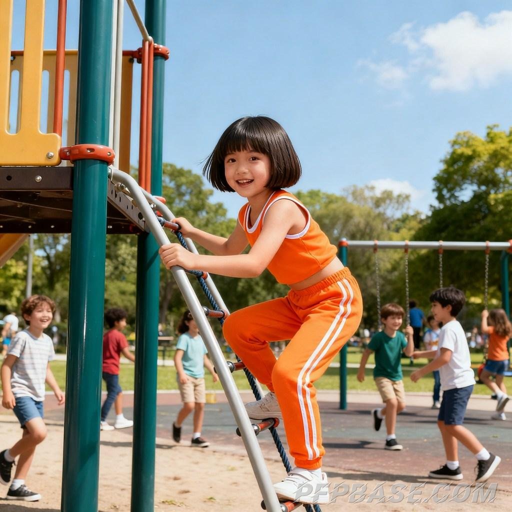 Image 4: blonde hair and blue eyes, outdoor garden, swing, fairy tale book, beach, ice cream