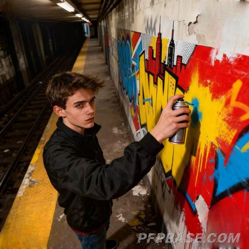 Image 4: male head, twilight mountain peak, starry desert, Scottish highlands, urban thunderstorm, waterfall