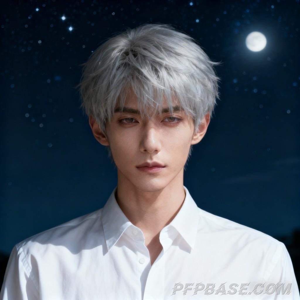 Image 2: silver-haired man, selfie-taking man, man in shadows, smoking man, knife-wielding man, side profile