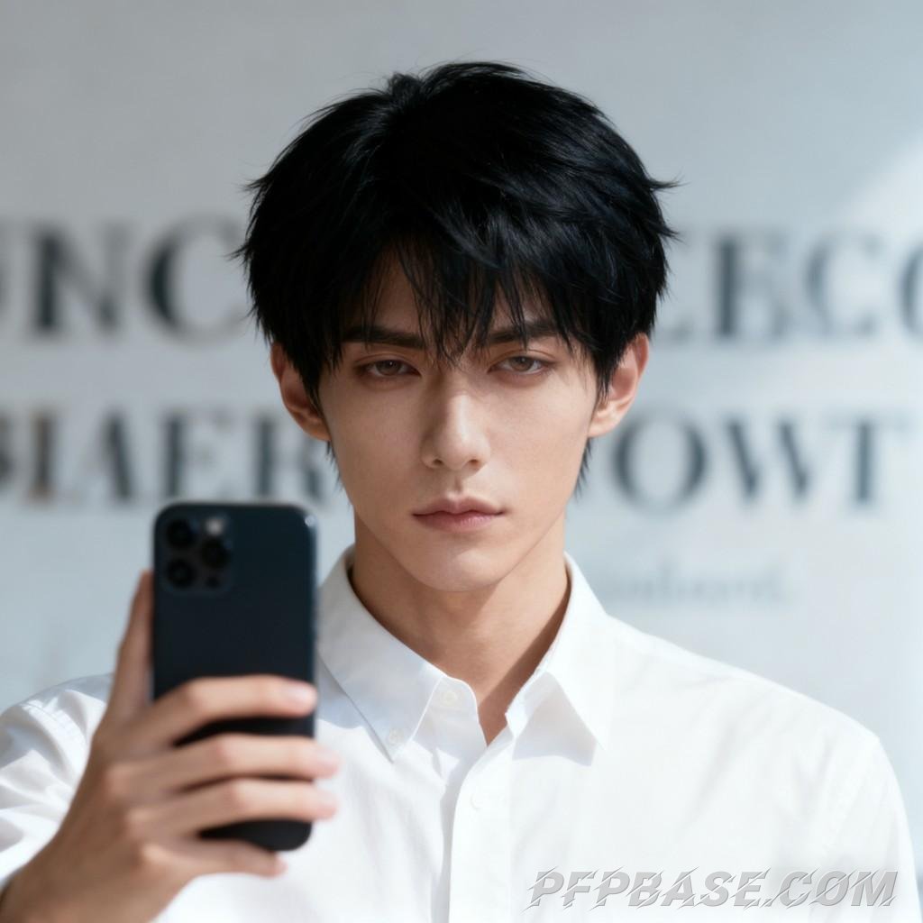 Image 4: silver-haired man, selfie-taking man, man in shadows, smoking man, knife-wielding man, side profile