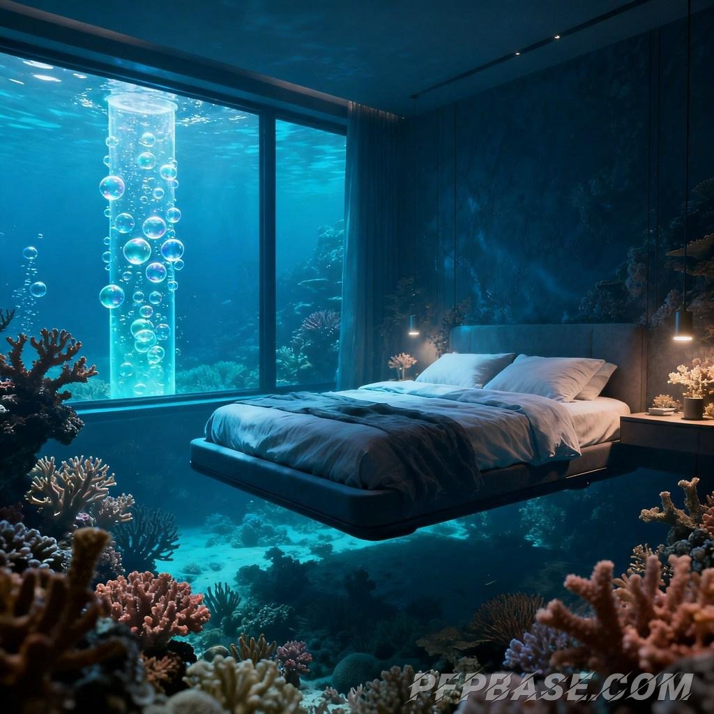 Image 1: surreal, dreamlike, sci-fi, deep sea, future