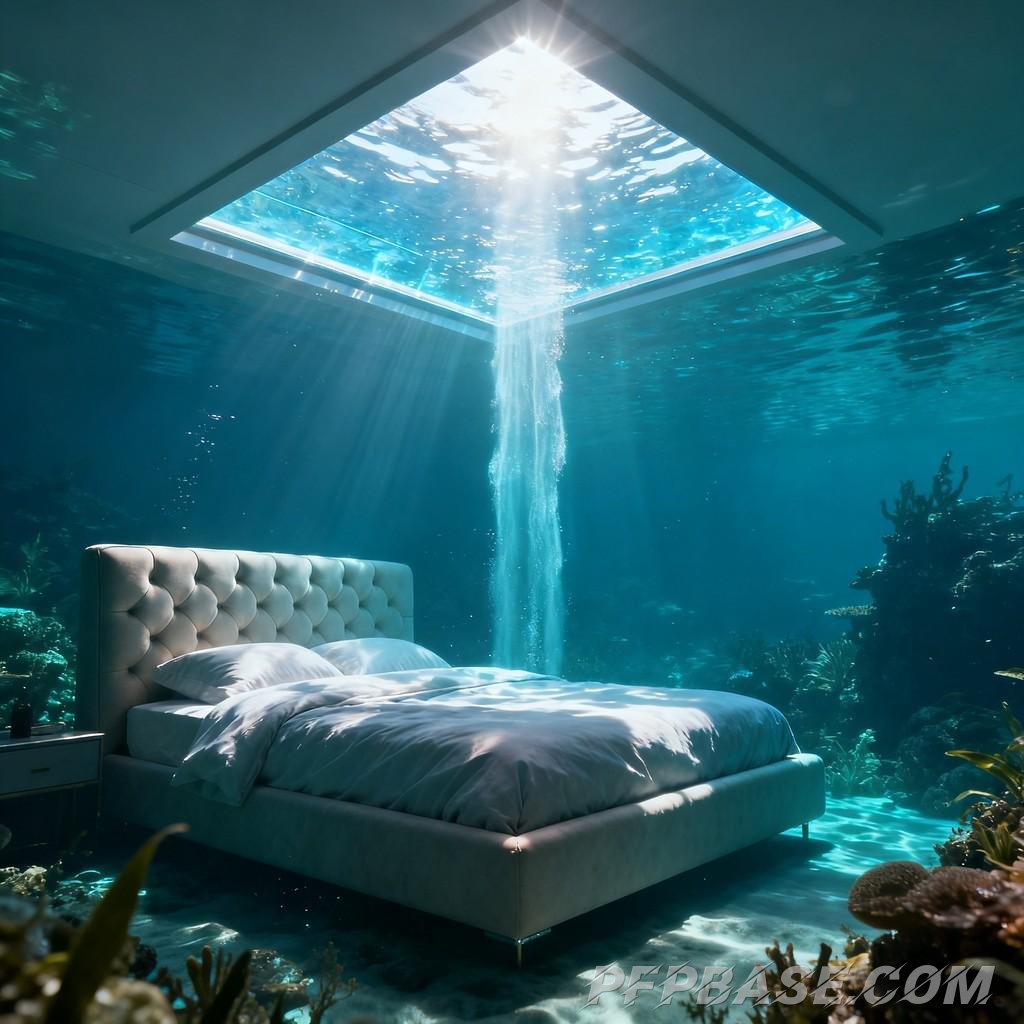 Image 2: surreal, dreamlike, sci-fi, deep sea, future