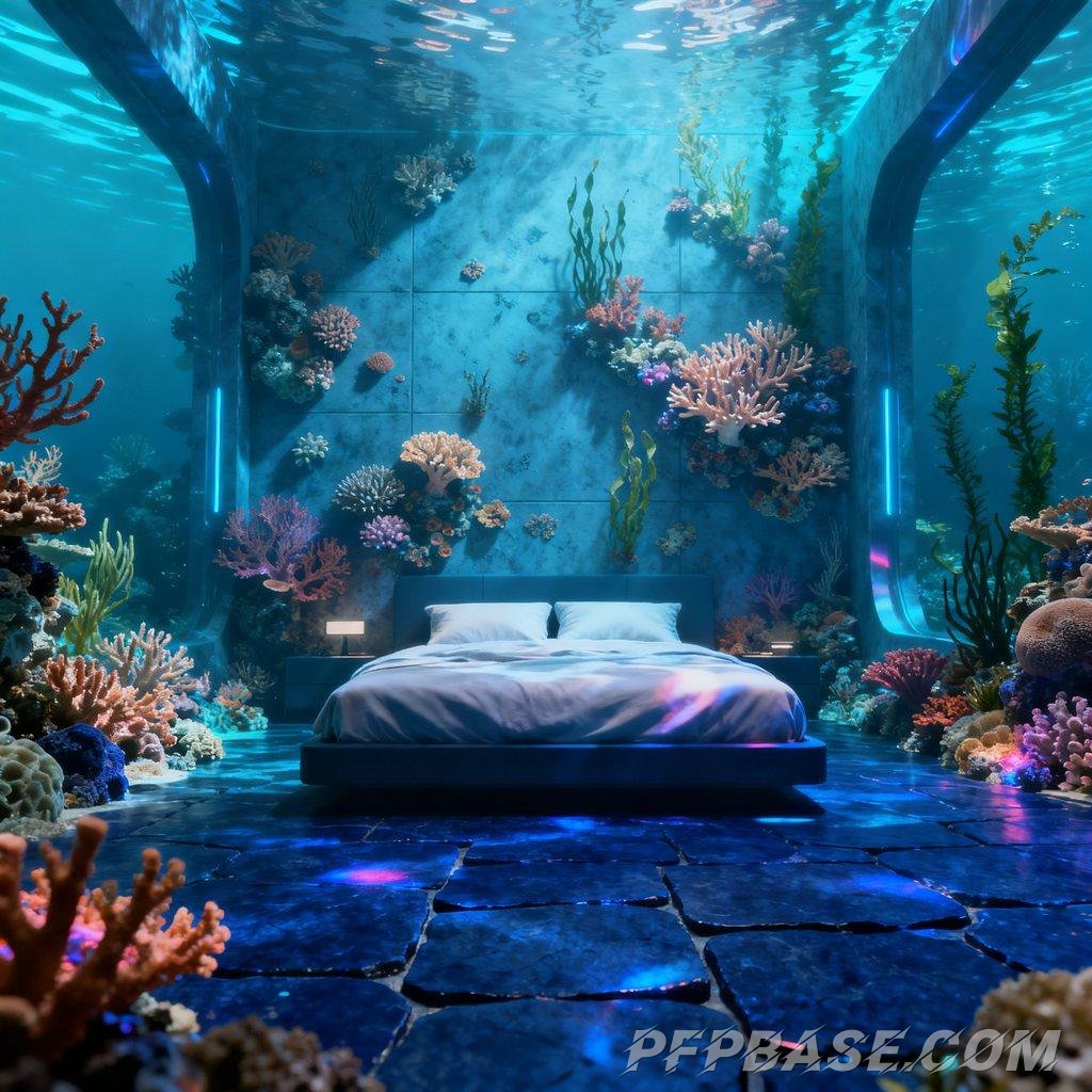 Image 7: surreal, dreamlike, sci-fi, deep sea, future