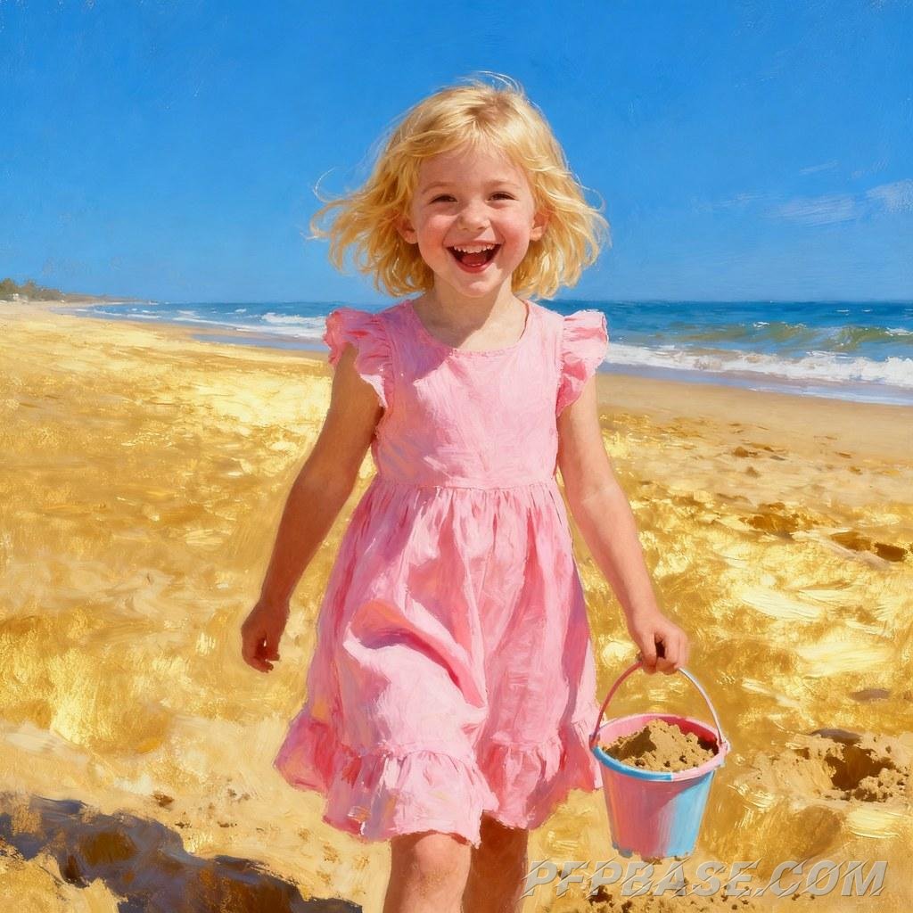 Image 5: blonde hair, smile, beach, dreamy, kiss