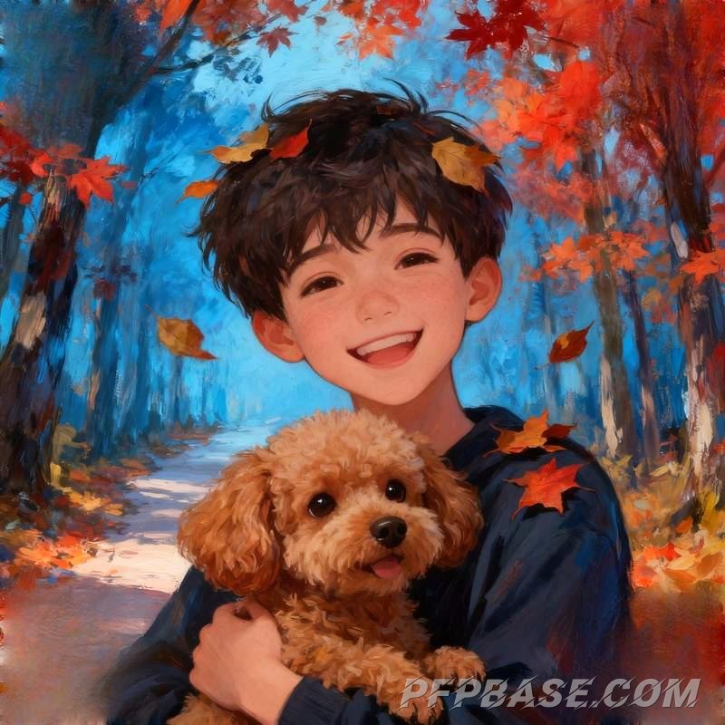 Image 6: puppy-like charm, boy, rooftop, maple forest, bubble house, graffiti wall