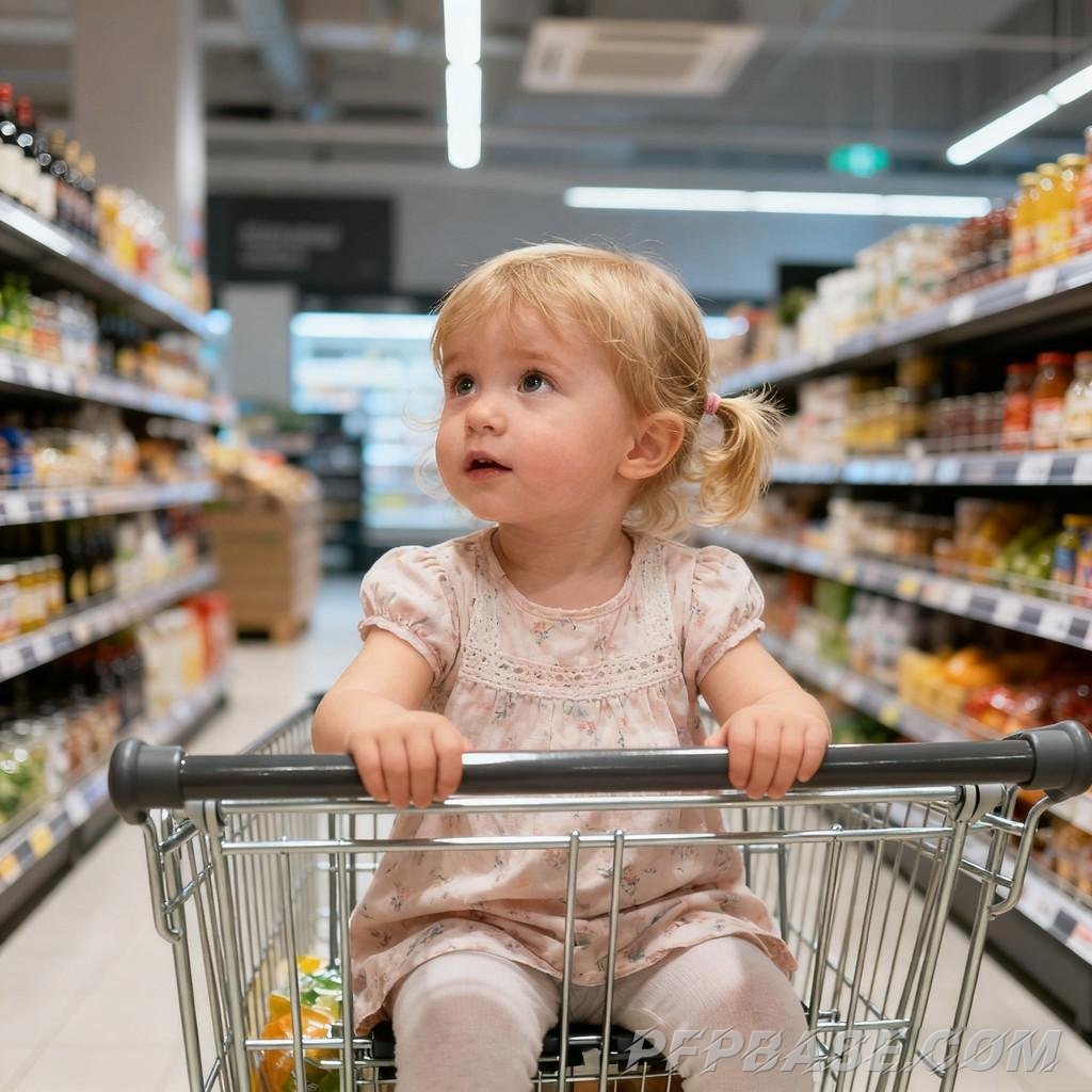 Image 3: cute, little girl, diverse, life, moment