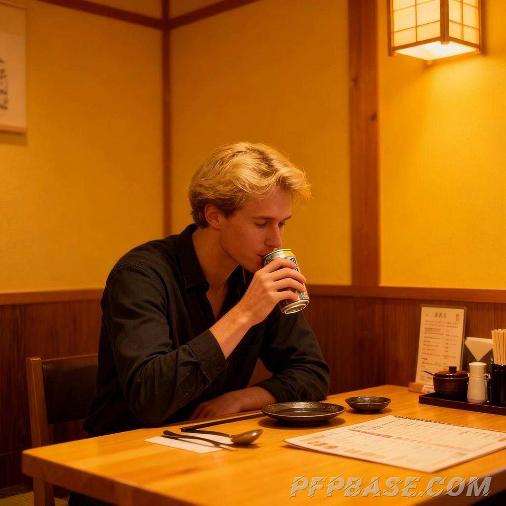 Image 1: cityscape, young adult, twilight, deep thought, play of light and shadow