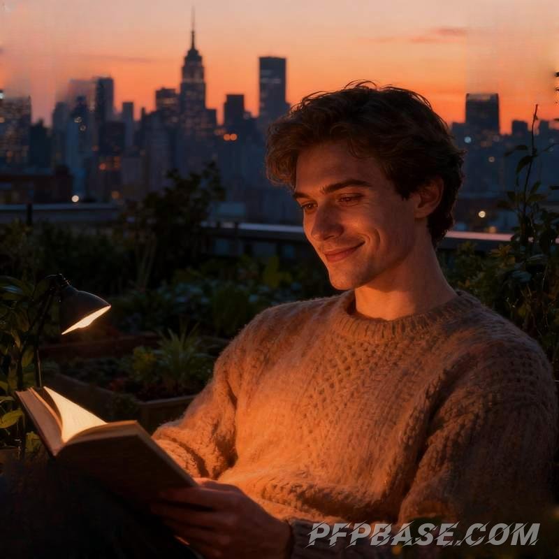 Image 1: man, by window, forest, rooftop, church